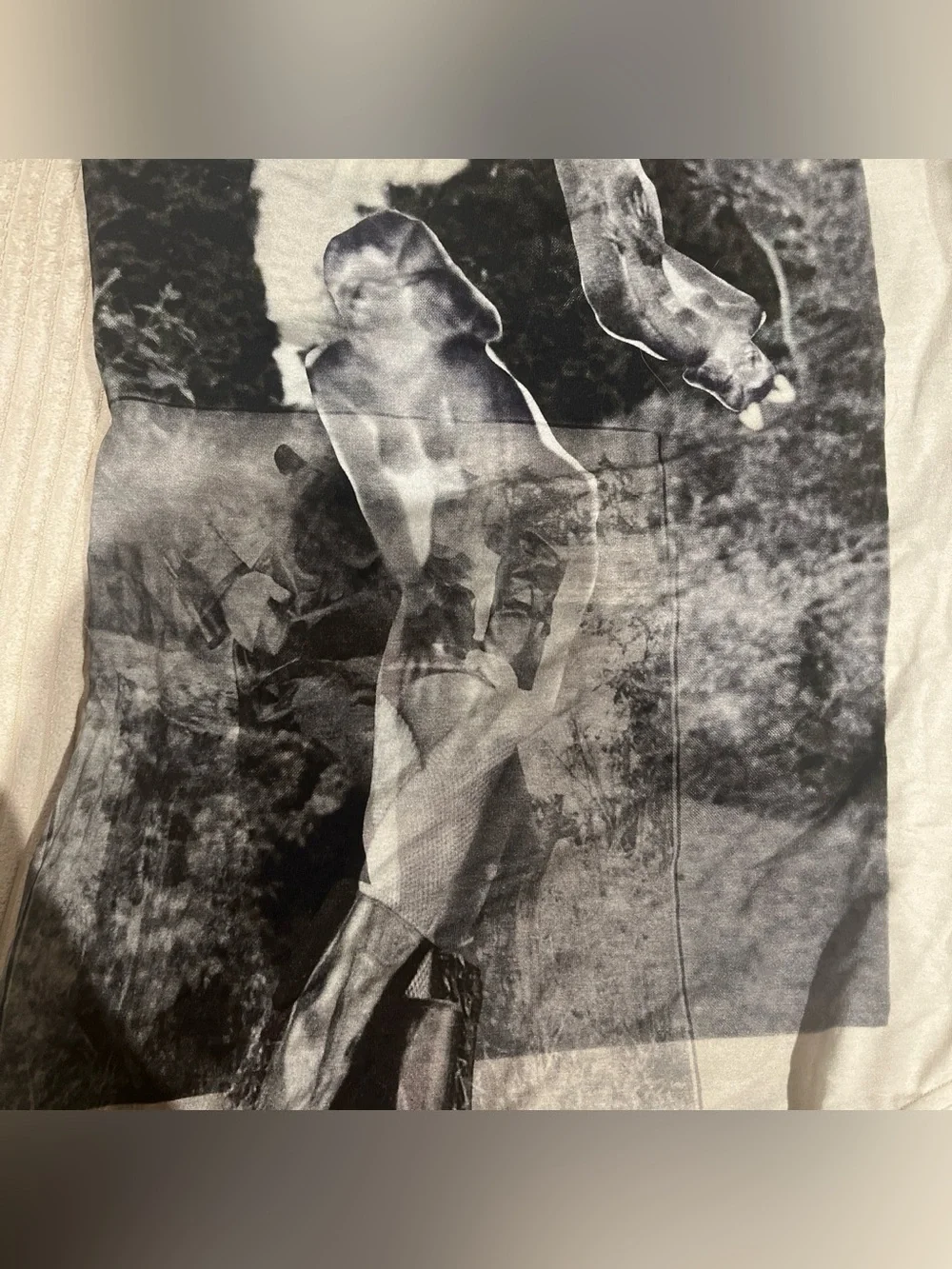 Elliss Graphic Bodysuit in Black & White